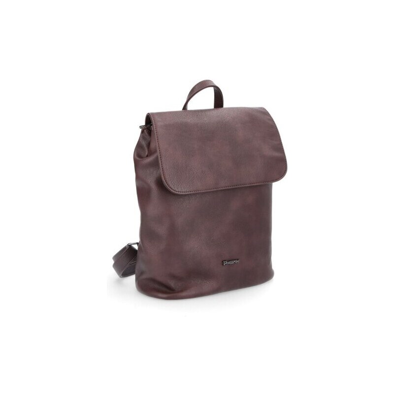 Elegantní batoh s klopou Famito 8006 TH hnědá 99254139