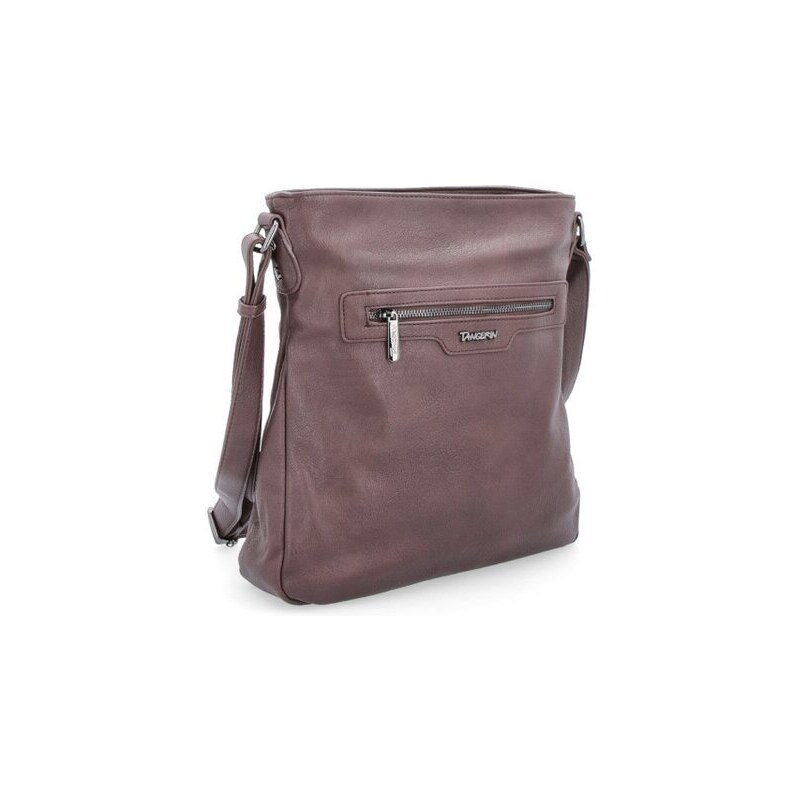 Crossbody kabelka s přední kapsou Famito 8008 TH hnědá 99254145