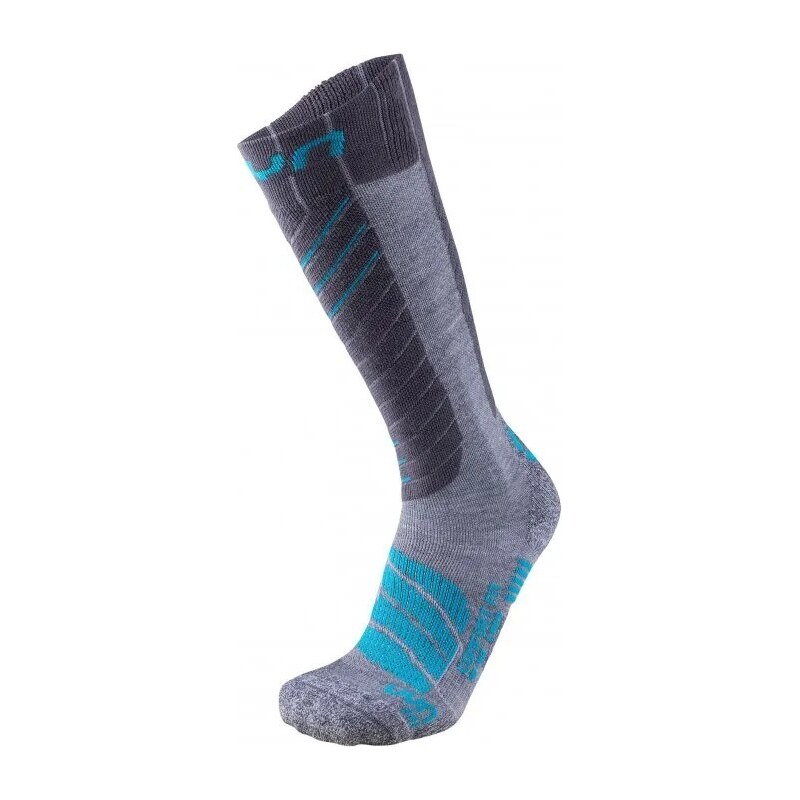 Ponožky lyžařské UYN Comfort Fit Velikost: 35-36 šedá/tyrkysová 99254834