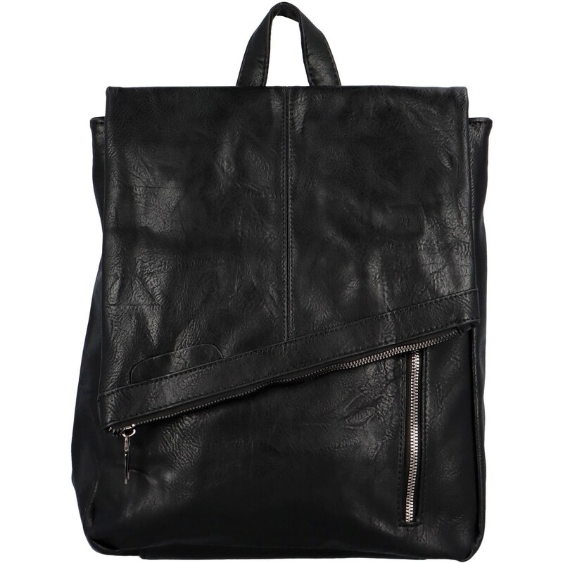 INT COMPANY Trendy dámský koženkový kabelko-batůžek Alphonse, černý 99261028