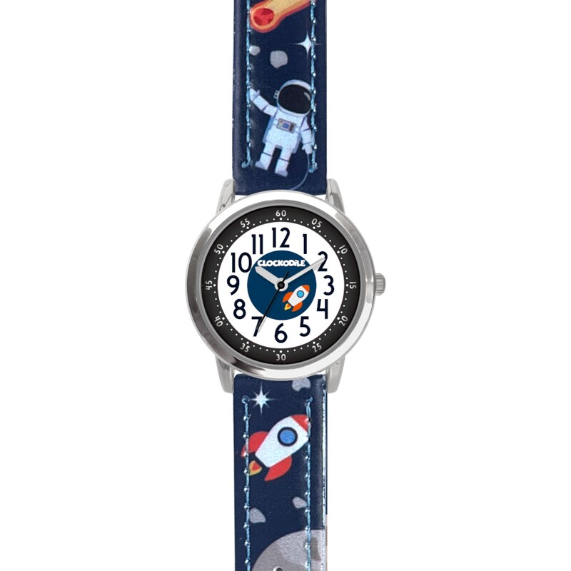 CLOCKODILE Svítící dětské tmavě modré chlapecké VESMÍR CWB0130