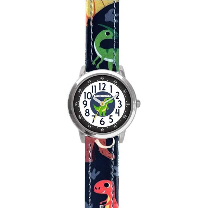 CLOCKODILE Dětské svítící modré chlapecké dětské hodinky