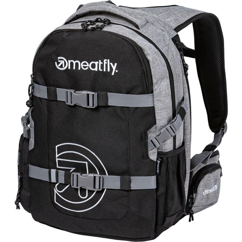Meatfly batoh Ramble Grey Heather / Black 26 L | Černá