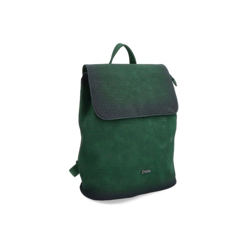 Elegantní batoh s klopou Famito 6319 TZE zelená 99275649