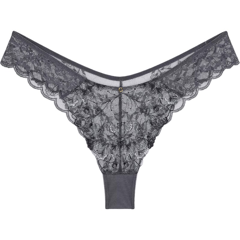Dámské kalhotky Sensual Spotlight Highleg Brazilian - GRAY - šedé 00DK 99276281