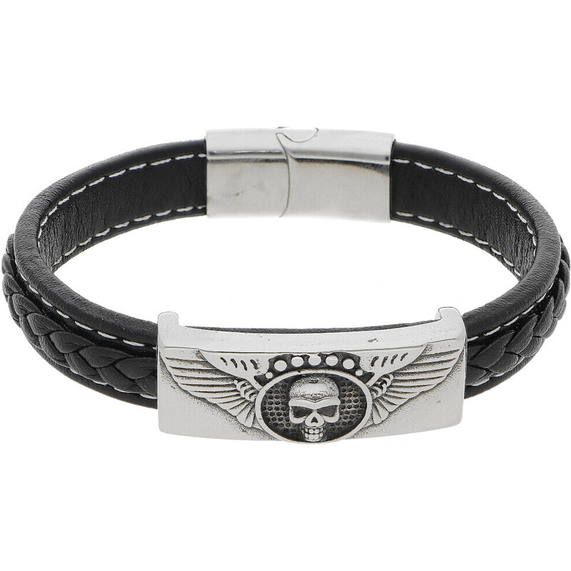 Ewena Kožený náramek Harley Davidson KD126 99288608