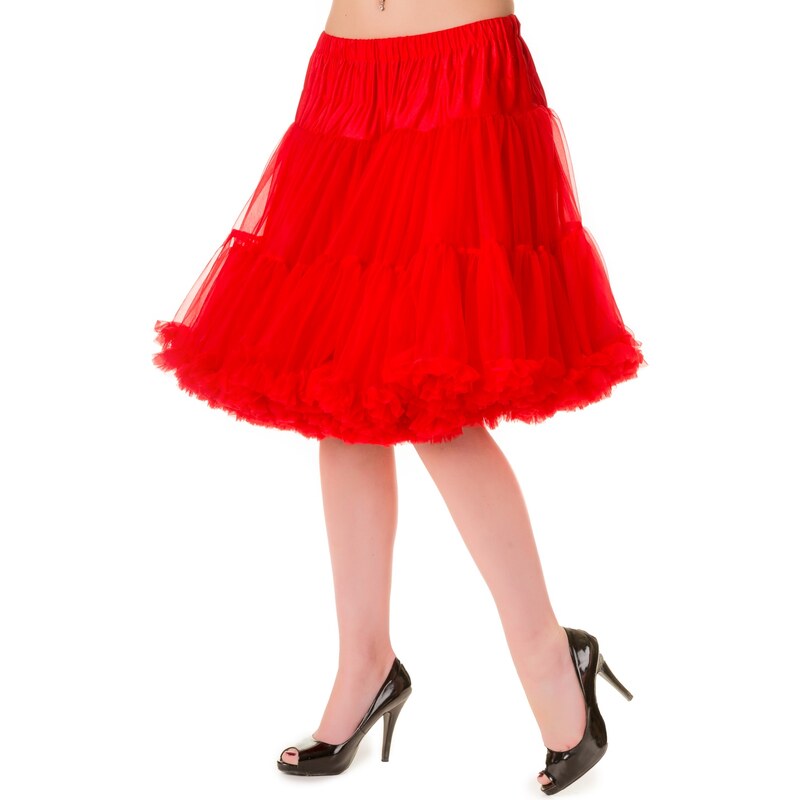 Banned spodnička pod šaty červená 50cm Velikost: S