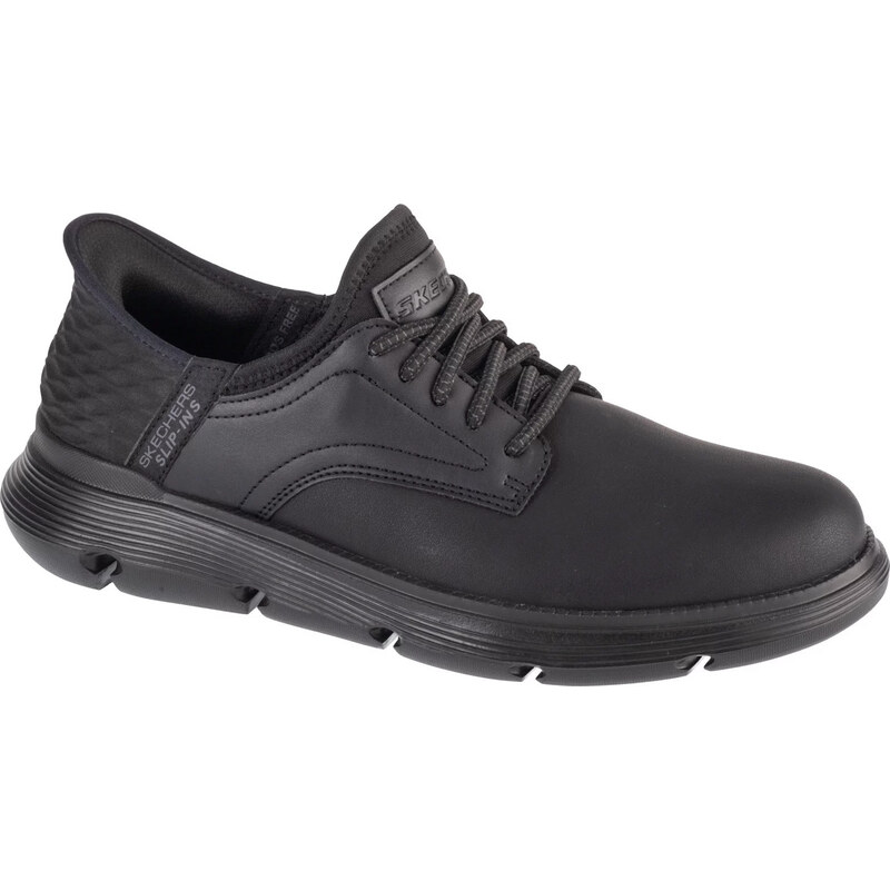Černé pánské kožené tenisky Skechers Slip-Ins: Garza - Gervin