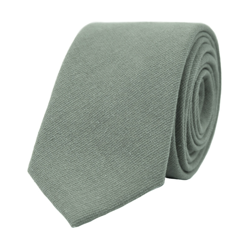 Bubibubi Šalvějově zelená kravata Sage Green na svatbu