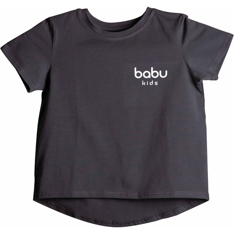Babu Dětské oversize šedé tričko