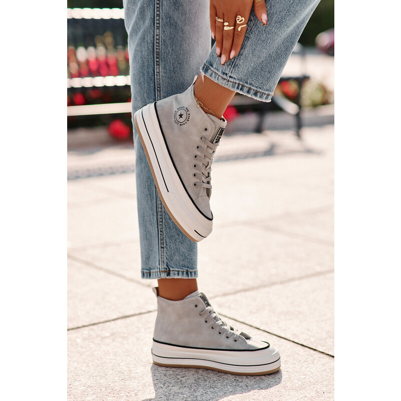 BIG STAR SHOES Zateplené Dámské Tenisky Na Platformě Eko Kůže