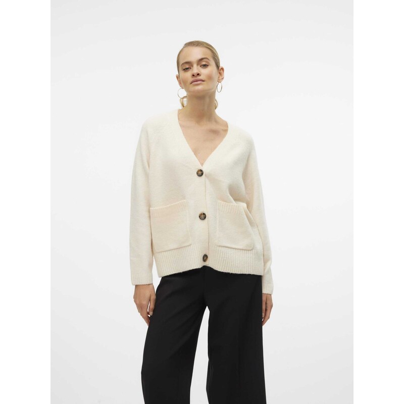 VERO MODA Kardigan VMBoom krémová 99367806