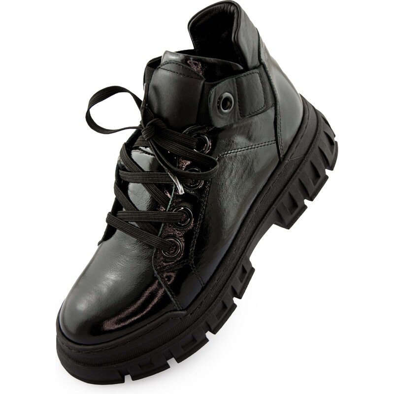 Dámské kožené boty NELL 157 Black 39 99371925