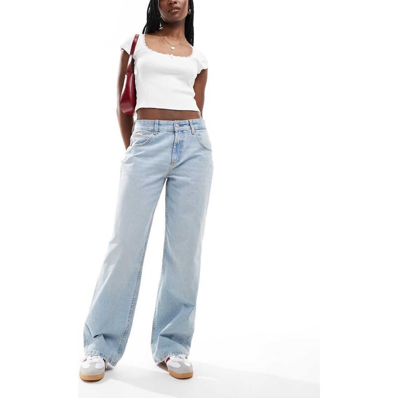 ASOS DESIGN baggy jeans in light blue