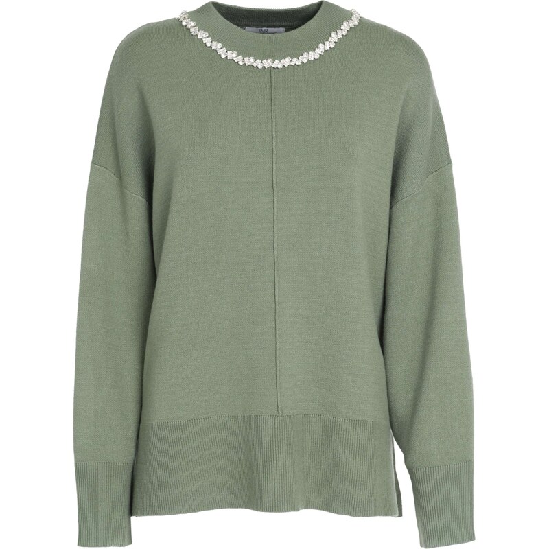 Influencer Svetr khaki