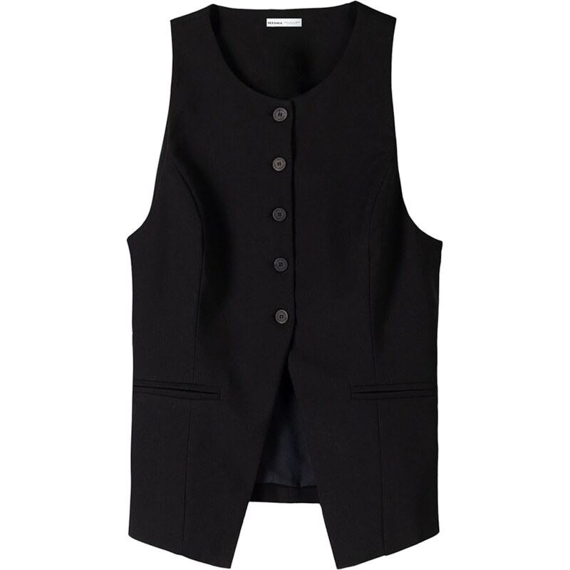 Bershka Vesta k obleku černá 109497277