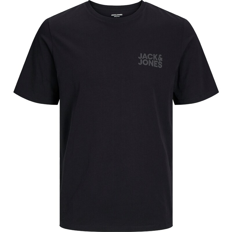 JACK & JONES Tričko čedičová šedá / černá