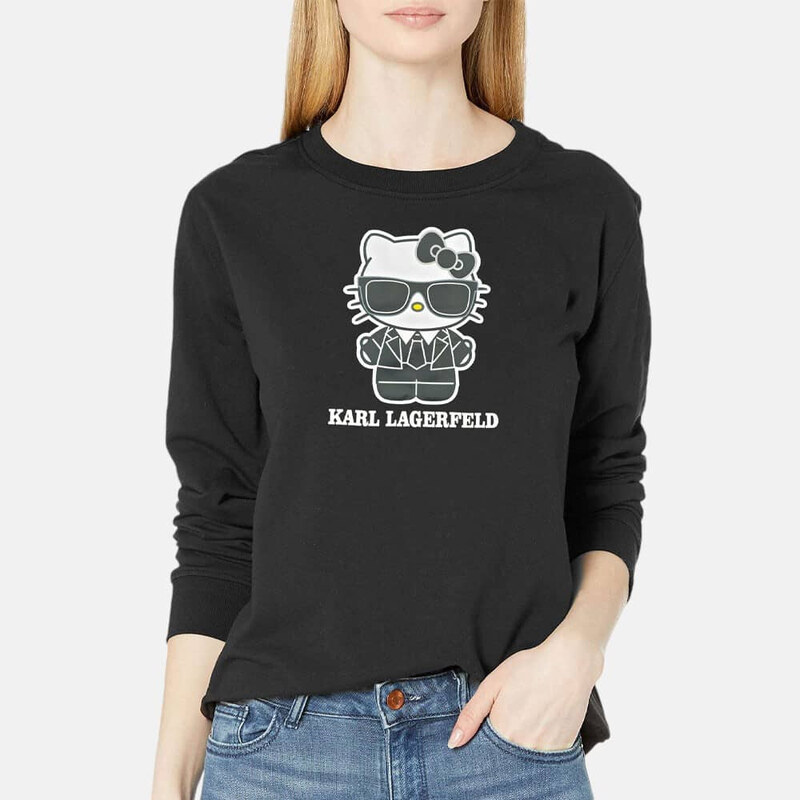 Dámská černá mikina Karl Lagerfeld 56003