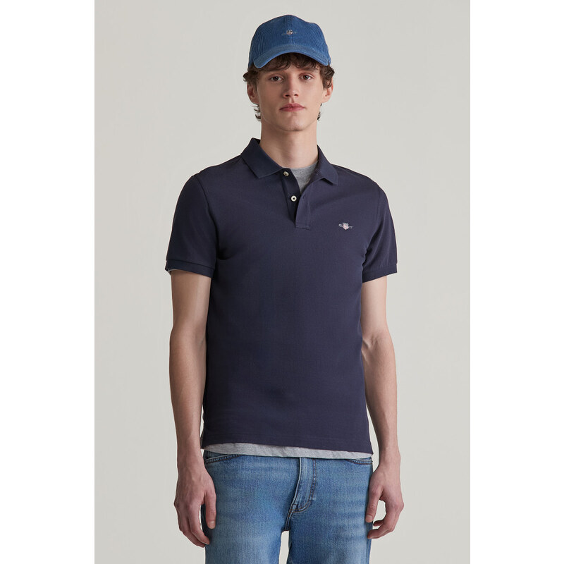 POLOKOŠILE GANT SLIM SHIELD SS PIQUE POLO CAPRI BLUE