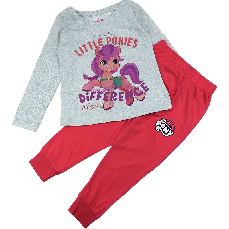 Ostatní My little pony pyžamo šedo-růžové PONY M 52 04 004 99556380