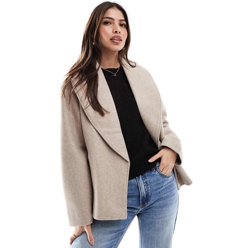 ONLY wrapped short coat in beige-Neutral 99568115