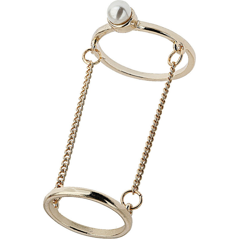 Topshop Pearl Finger and Midi Ring
