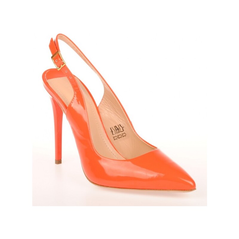Celebrity Dámská oranžová společenská obuv WW2742v EUR 38