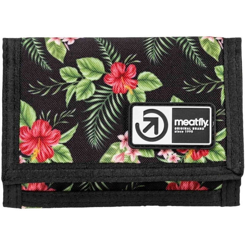 Meatfly peněženka Dewey Tropical Black | Černá