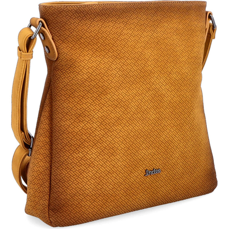 Kabelka ze syntetické kůže crossbody Indee žlutá 6317 ZLU 99592180