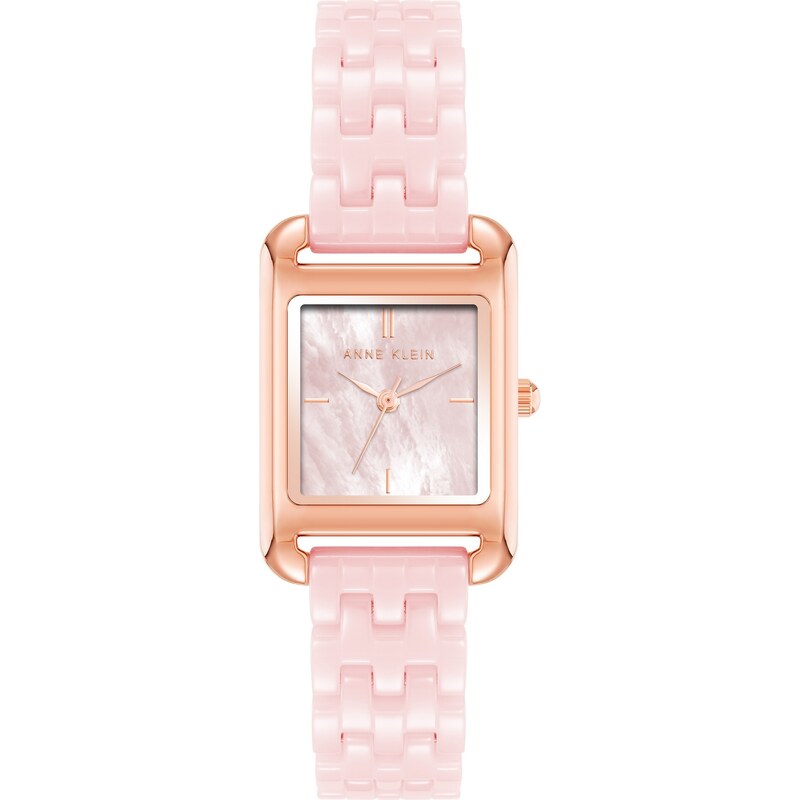 Anne Klein dámské hodinky hranaté růžovo zlaté AK/5022RGPK 99594578