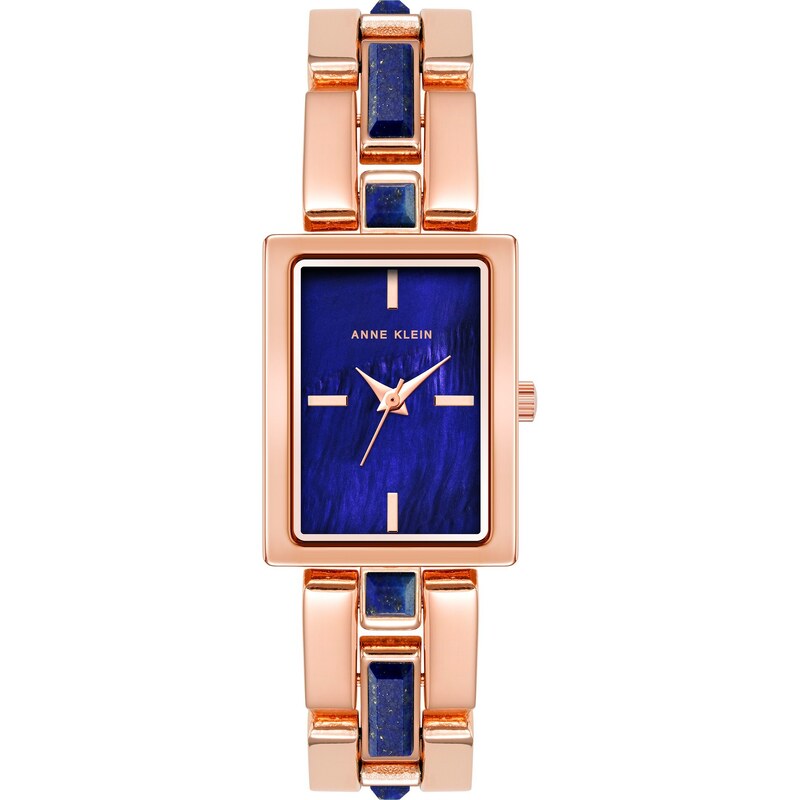 Anne Klein dámské hodinky hranaté růžovo zlaté AK/4156BLRG 99594584