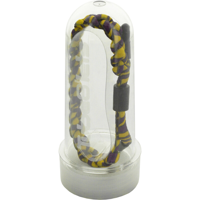 TUBELACES TubeBlet Zebra fialová/žlutá