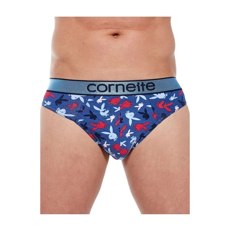 Cornette Slipy High emotion Playboy modré