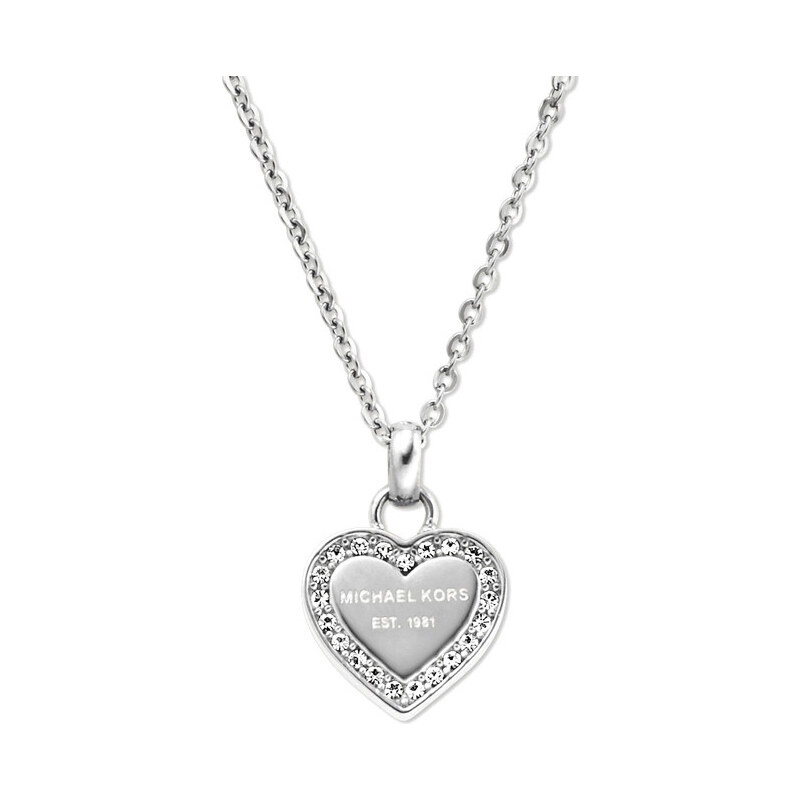 Michael Kors Jemný náhrdelník z oceli s přívěskem srdce MKJ3970040