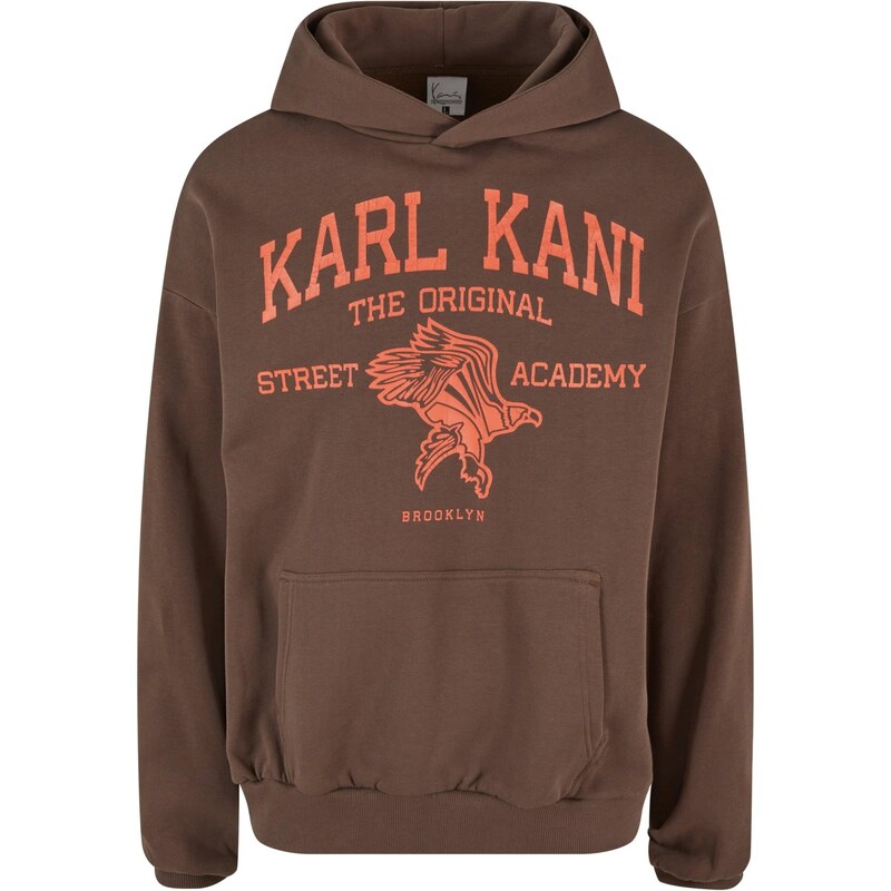 Karl Kani Mikina Street Academy tmavě hnědá / oranžová