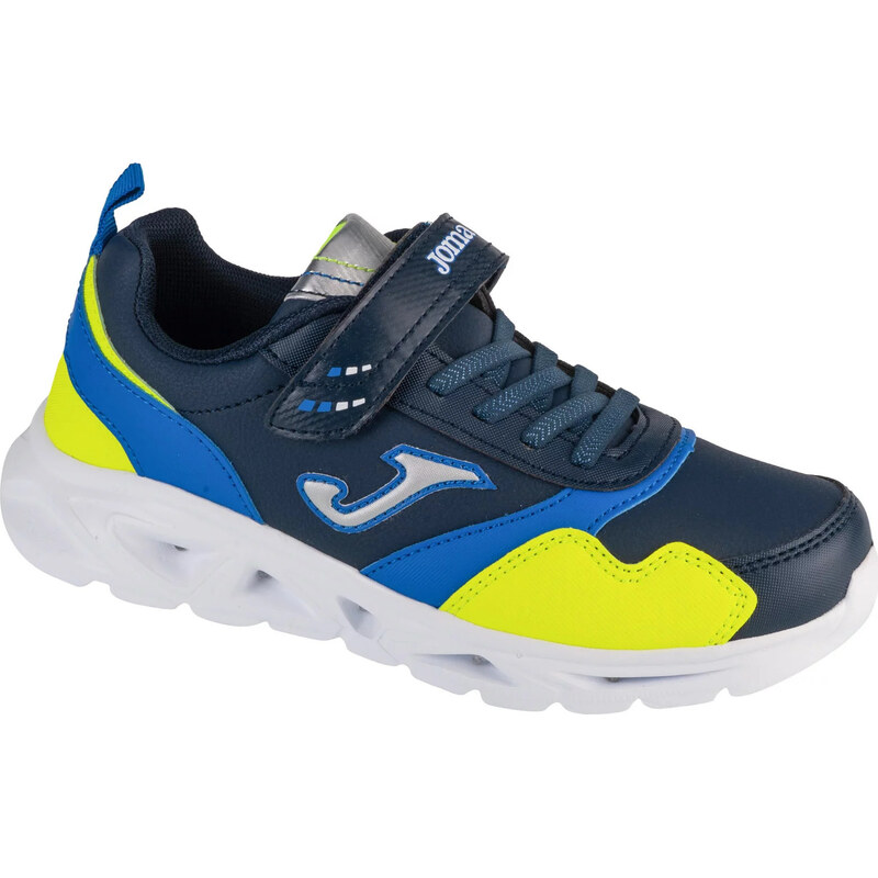 Tmavě modro-žluté chlapecké svítící tenisky Joma Star Jr 2403