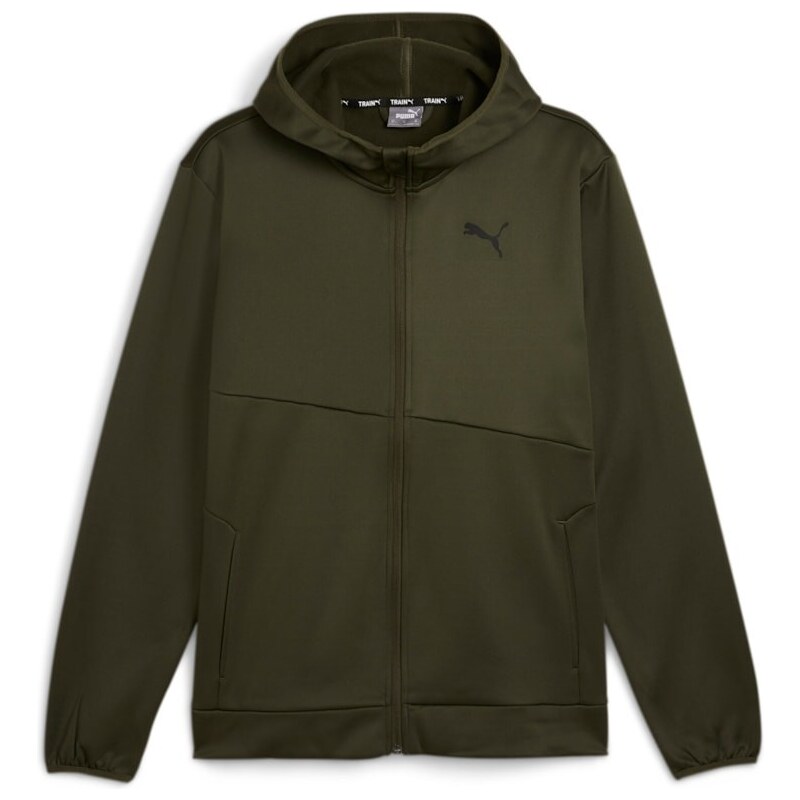 Puma TRAIN ALL DAY PWRFLEECE FULL ZIP green