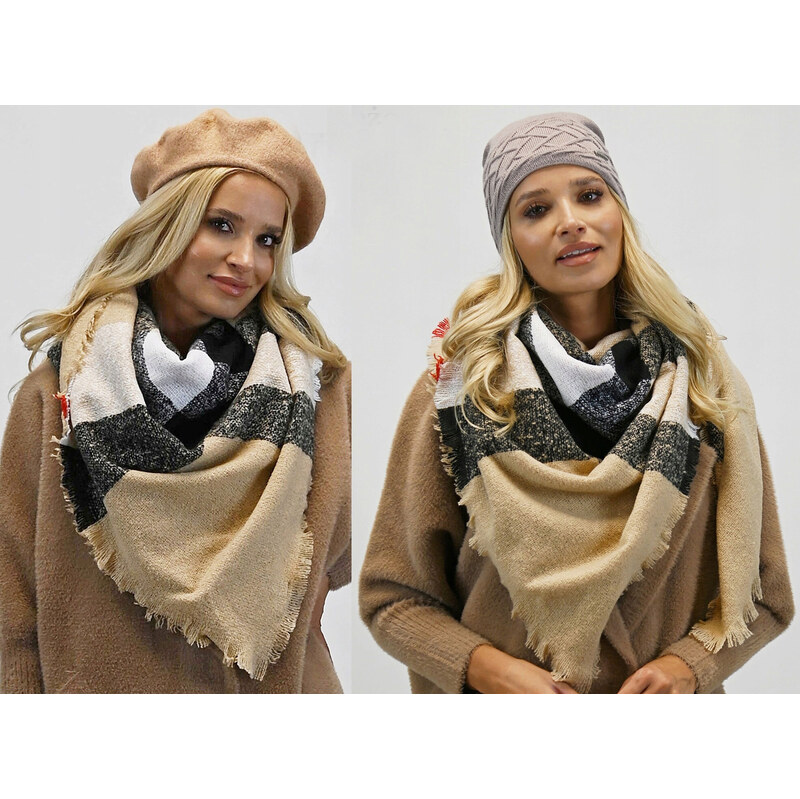 Fashionweek Velký Elegantní bavlněný teplý sal ZIZI-CH400 75253173