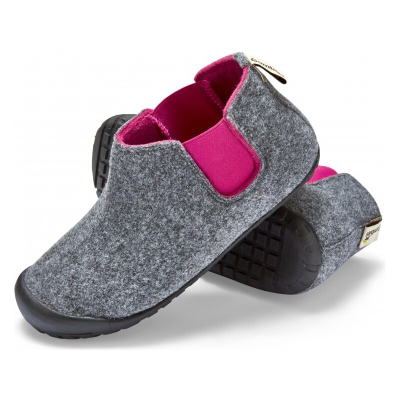 Gumbies Boty Brumby Grey & Pink