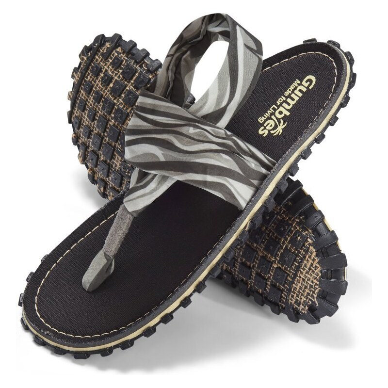 Gumbies Sandály Slingback Black