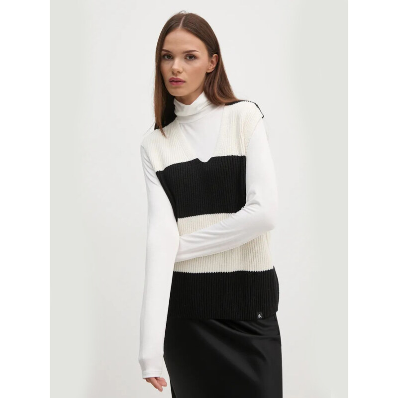Calvin Klein dámská černobílá vesta