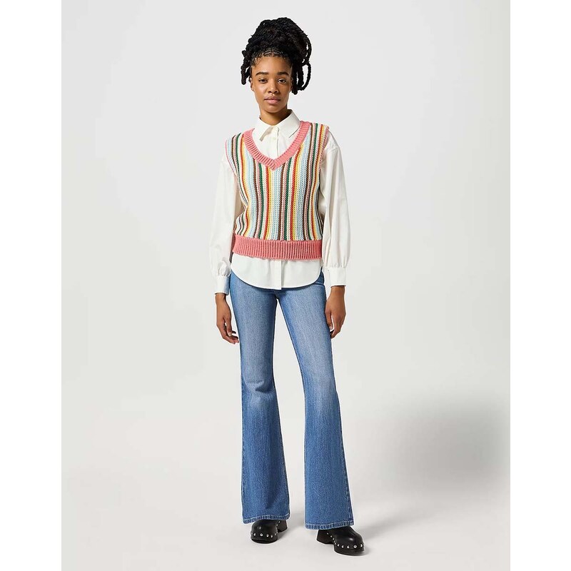 Dámské rifle WRANGLER FIERCE FLARE MEADOW 112356799 99692179