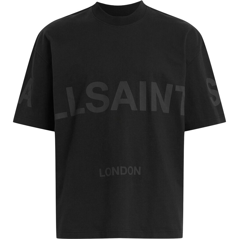 AllSaints Tričko BIGGY tmavě šedá / černá