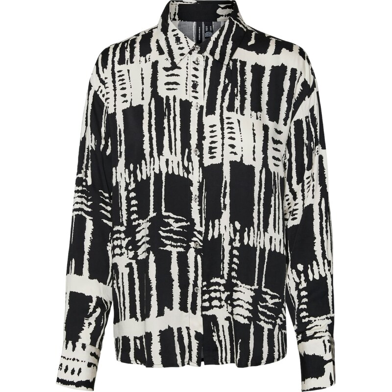 VERO MODA Halenka VMCINDY CLEO béžová / černá