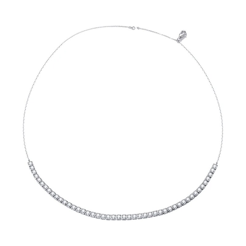 GRACE Silver Jewellery Stříbrný tenisový náhrdelník Adéla - zirkony, 99741901
