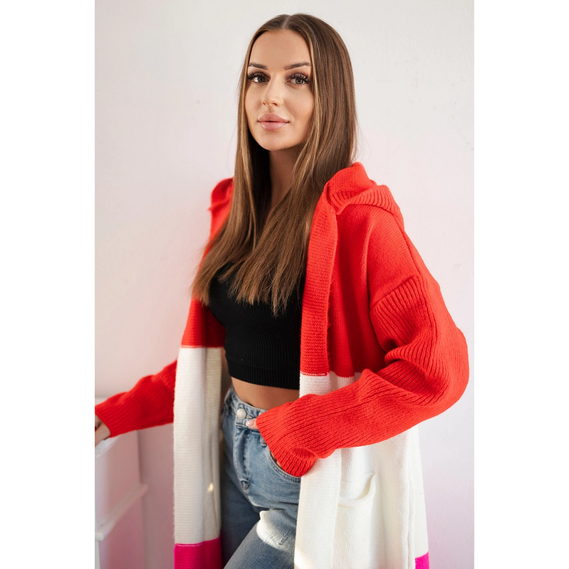 Kesi Dlouhý kardigan Ida s kapucí 104688318