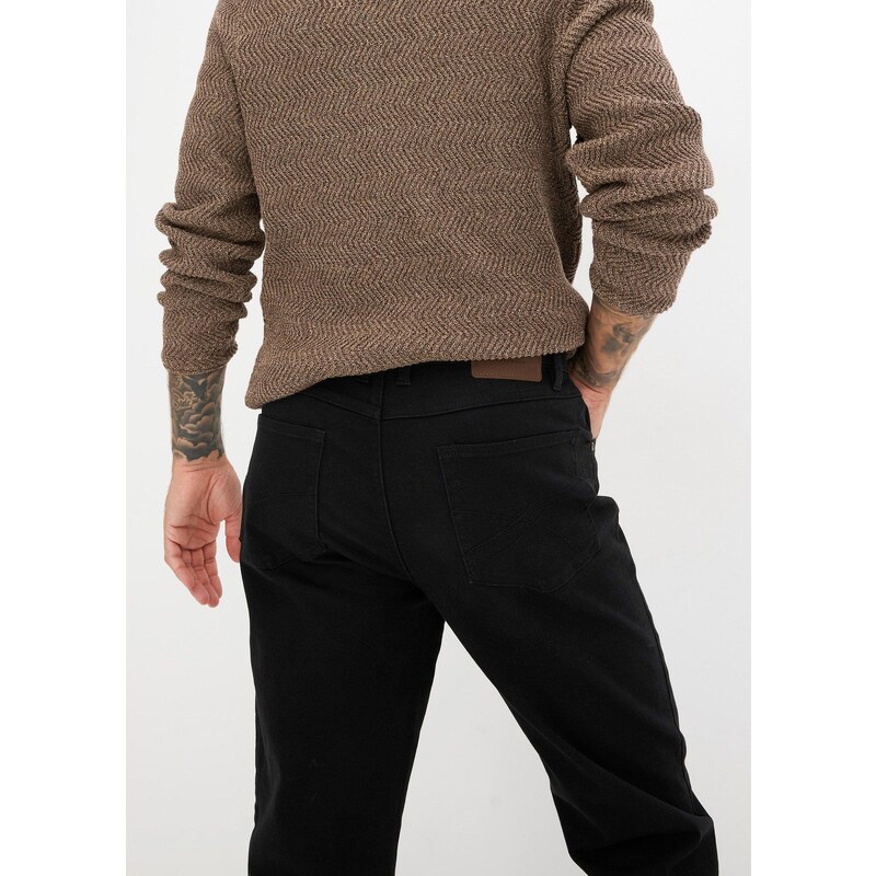 bonprix Strečové džíny Classic Fit, Straight Černá