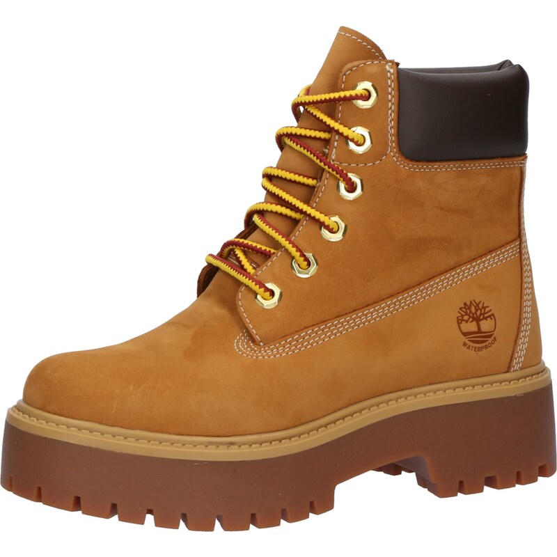 TIMBERLAND Šněrovací kozačky Stone Street sépiová / tmavě hnědá / 99850483