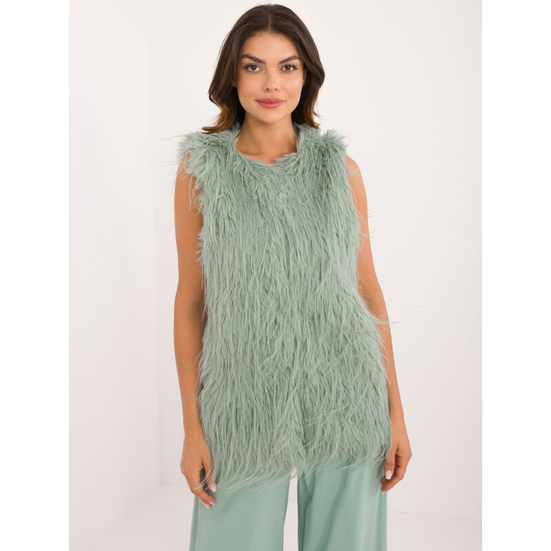 Wool Fashion Italia Vest-AT-KZ-2349-1.18-pistachio