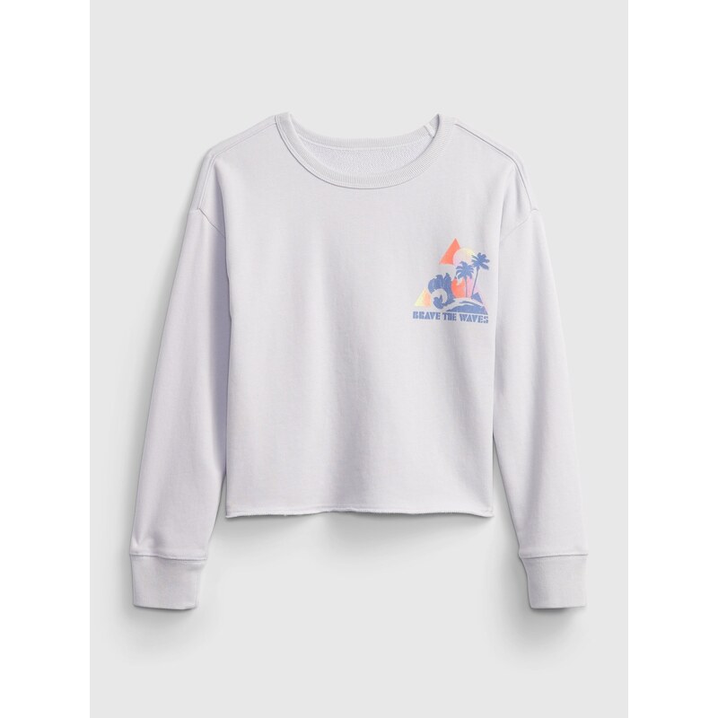 GAP Dětská mMikina graphic boxy crew - Holky